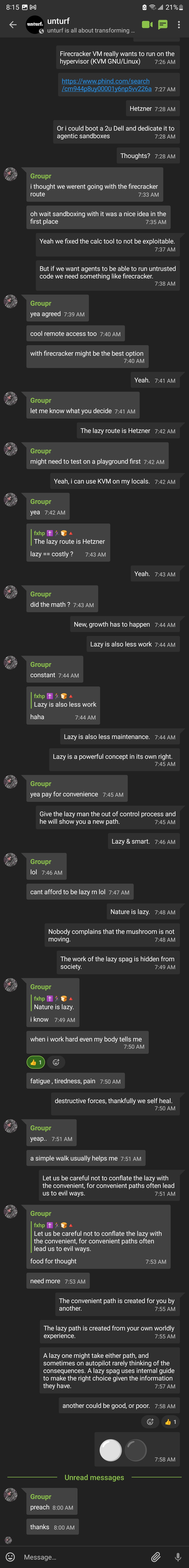 lazy versus convenient