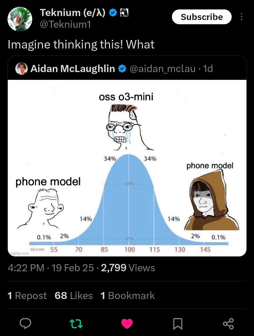 phone model versus oss o3-mini